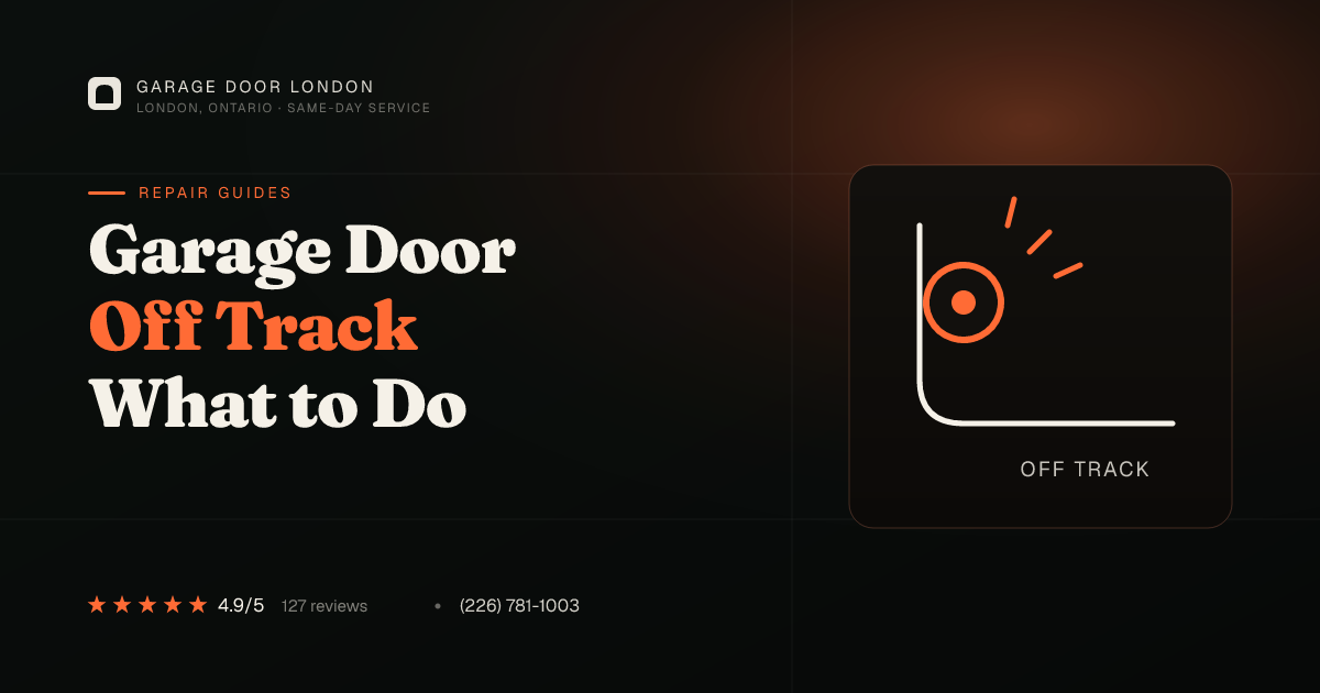 Garage Door Off Track? Causes, Dangers & Fixes