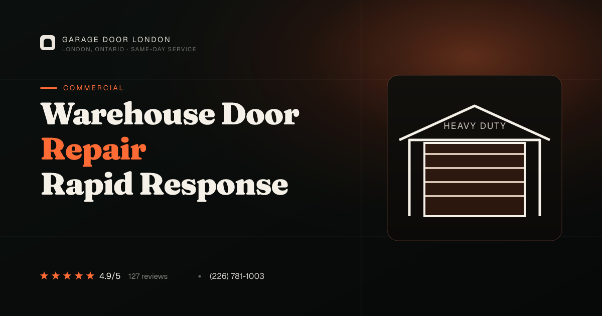 Warehouse Garage Door Repair in London